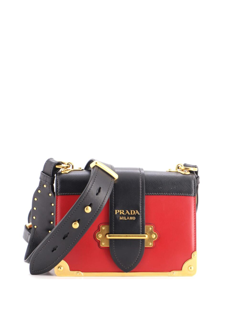 Prada Cahier Crossbody Bag Leather And #364411P12B